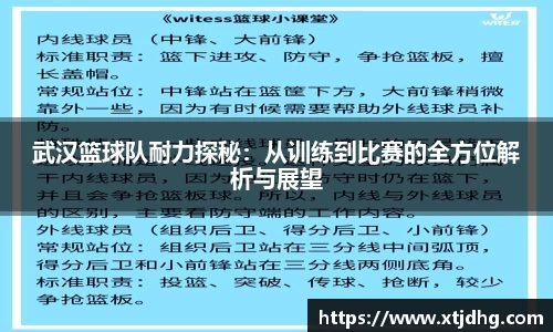 武汉篮球队耐力探秘：从训练到比赛的全方位解析与展望